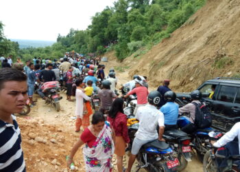 दाउन्नेको सडक एकतर्फी सुचारु